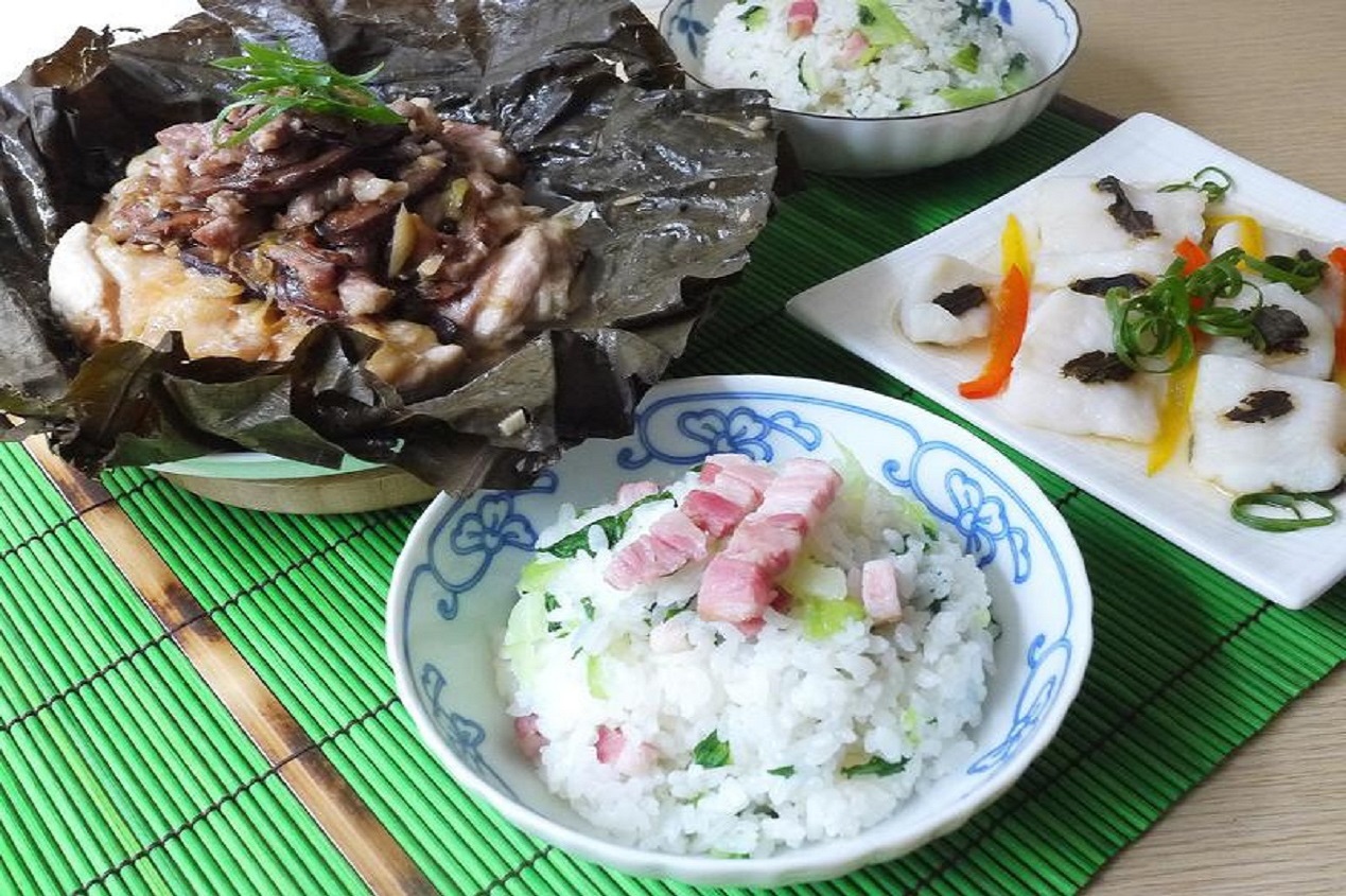 一鍋出一桌：富貴雞+上海菜飯+茶香蒸魚片
